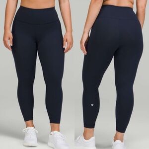 Lululemon Wunder Train Contour Fit High-Rise Leggings 25" True Navy